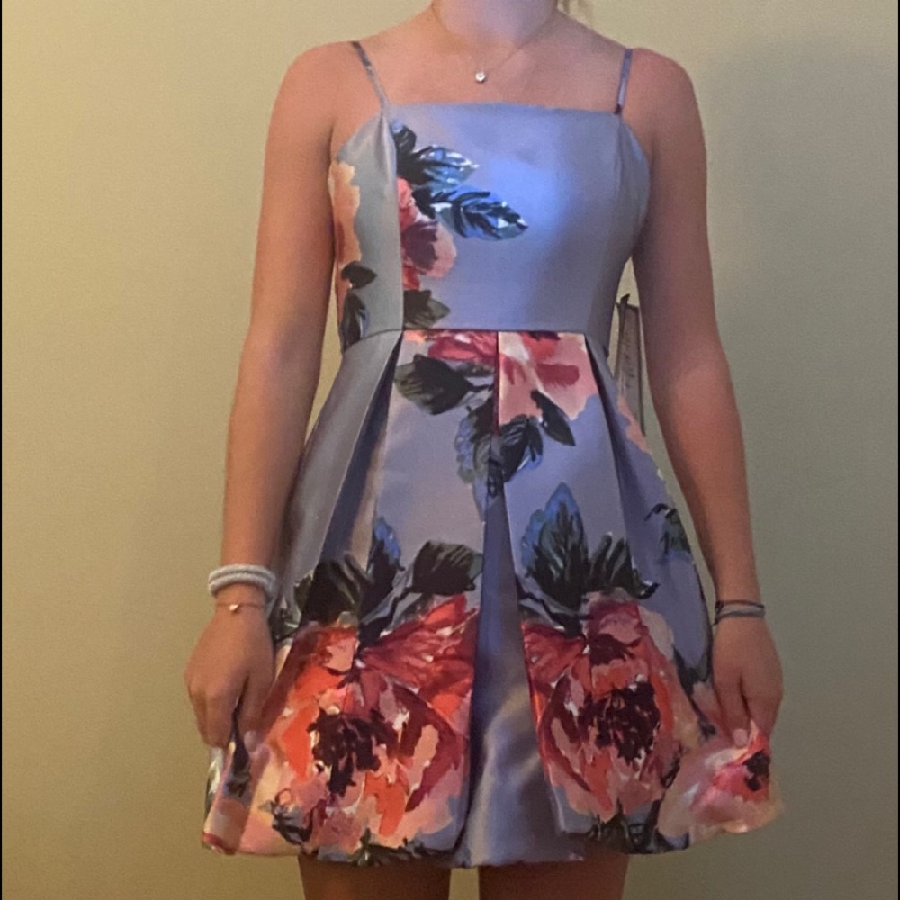 Hoco flowered dress